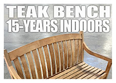 Teak Bench 15 Years Indoors Teak Bench