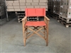 Richmond Teak Director Arm Chair - Terracota