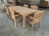 Pleasant Teak Rectangle Table 240x100cm SET w/ 6 Manchester Arm Chairs
