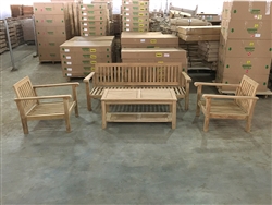 Gili Sofa Seat Set w/ Chairs and Coffee Table