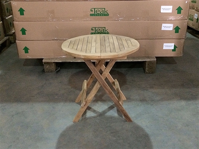 teak side table round