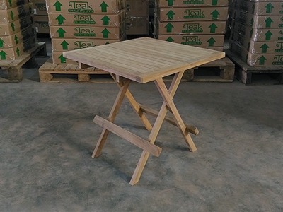 teak side table square