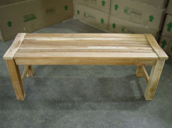 120cm/48" Rinjani Backless Teak Bench