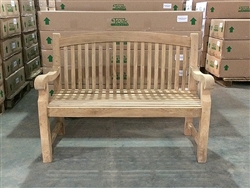 teak sumo garden bench 120