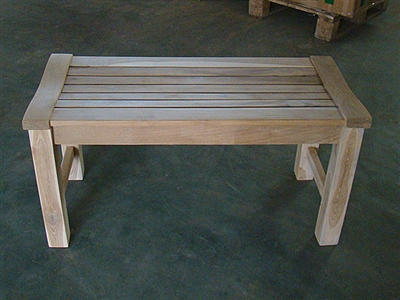 90cm/36" Rinjani Teak Backless Bench